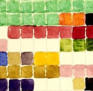 Painted blocks of colour