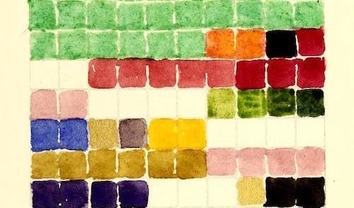 Painted blocks of colour